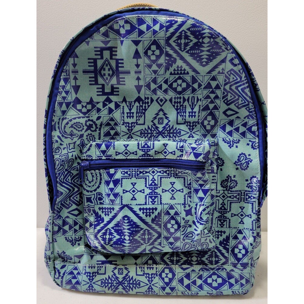 Pendleton Zip Waist Backpack 17x13x5 Blue Geometric Aztec Design Medium